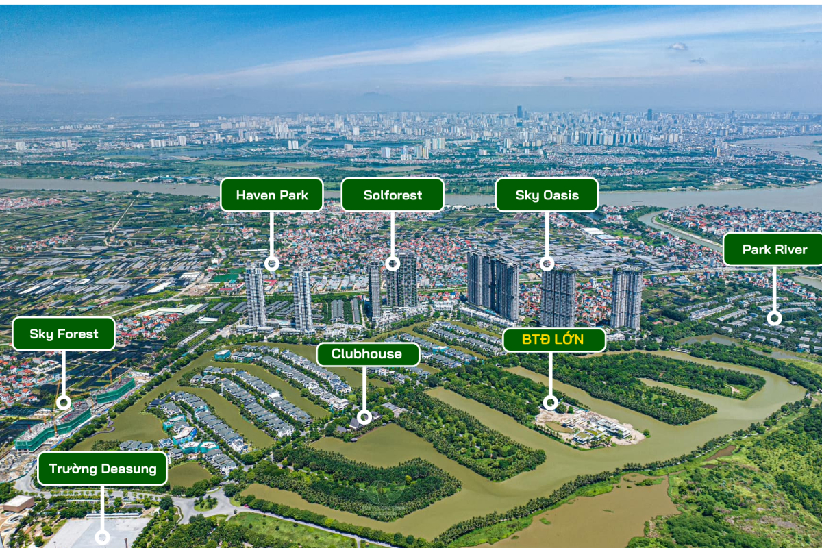 Các phân khu và tiện ích của siêu đô thị biển Cần Giờ