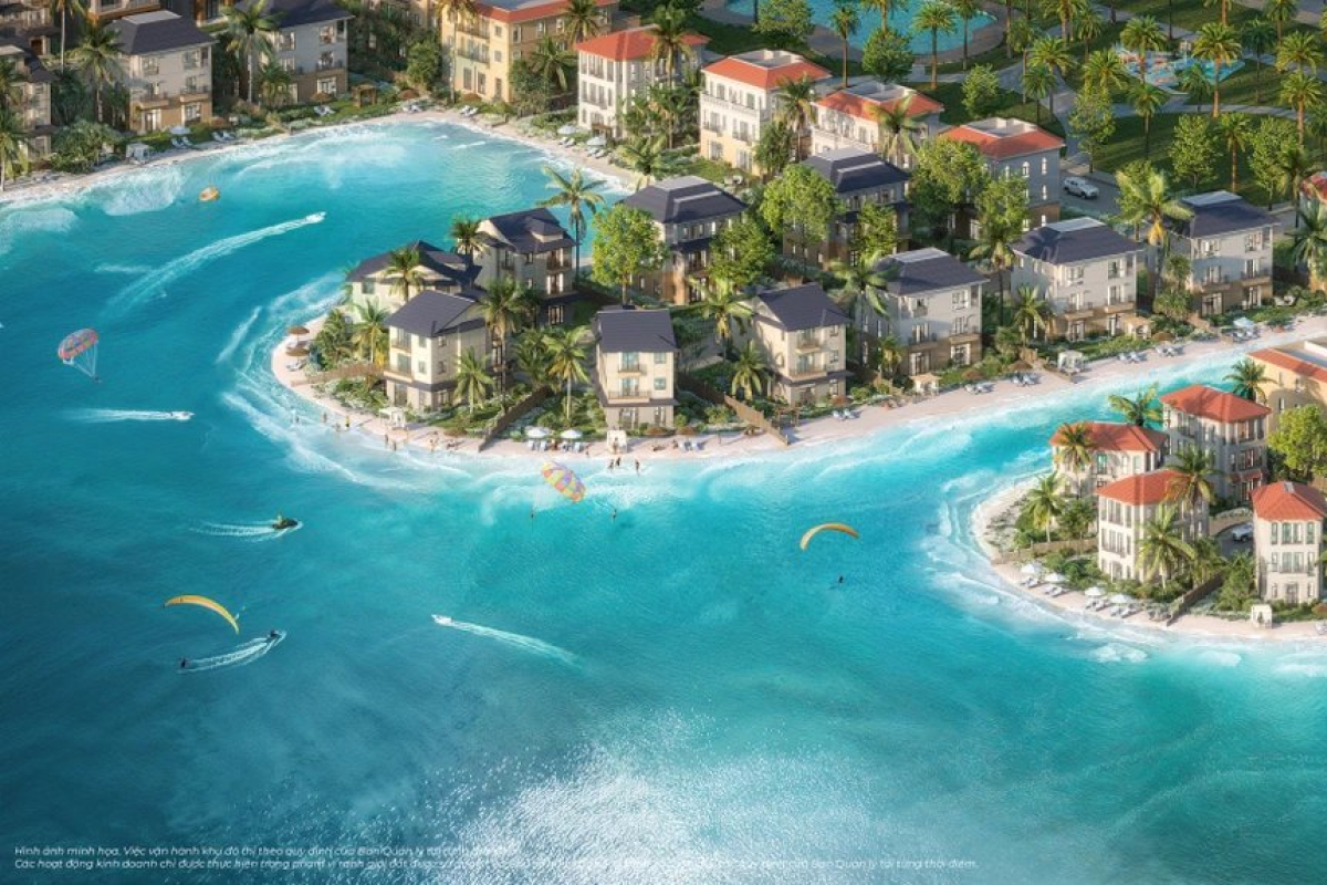 The Grand Island sở hữu vị trí tách biệt, được bao quanh hoàn toàn bởi mặt nước – tạo nên một không gian sống đẳng cấp và tuyệt đối riêng tư