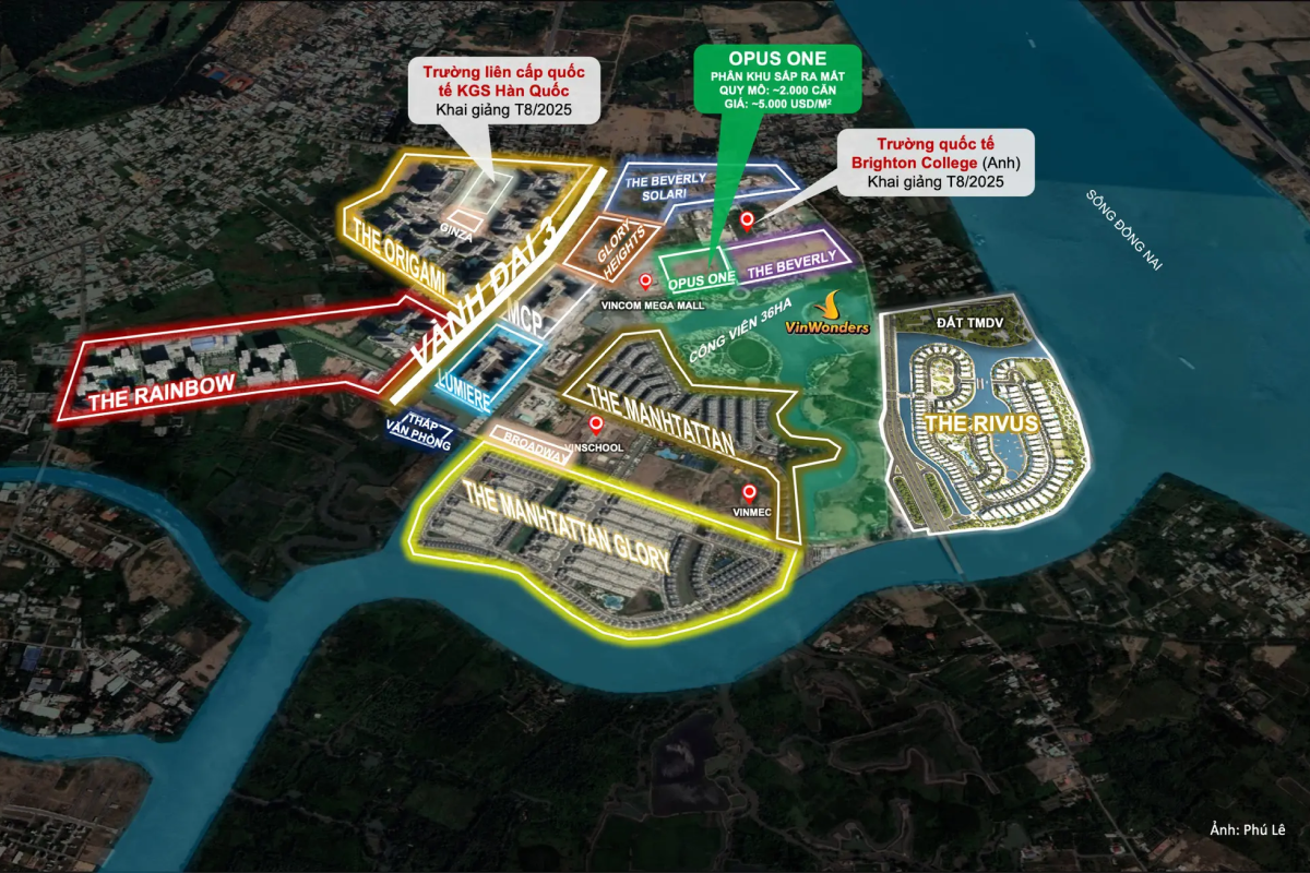 Thực tế, giá bán Vinhomes Grand Park không đồng nhất mà có sự chênh lệch rõ rệt giữa các phân khu