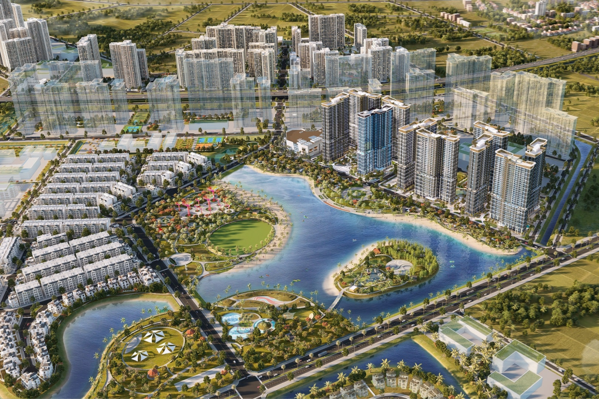 The Opus One tọa lạc tại lõi trung tâm dự án, nơi tập trung các tiện ích quy mô lớn và các trục giao thông nội khu quan trọng