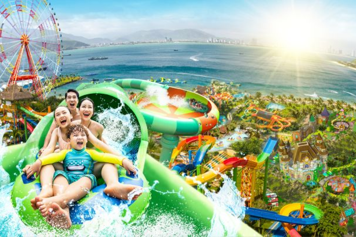 Hệ thống công viên chủ đề và khu vui chơi – lễ hội là một trong những mảnh ghép quan trọng tạo nên sức sống sôi động cho Tiện ích nghỉ dưỡng Vinhomes Green Paradise