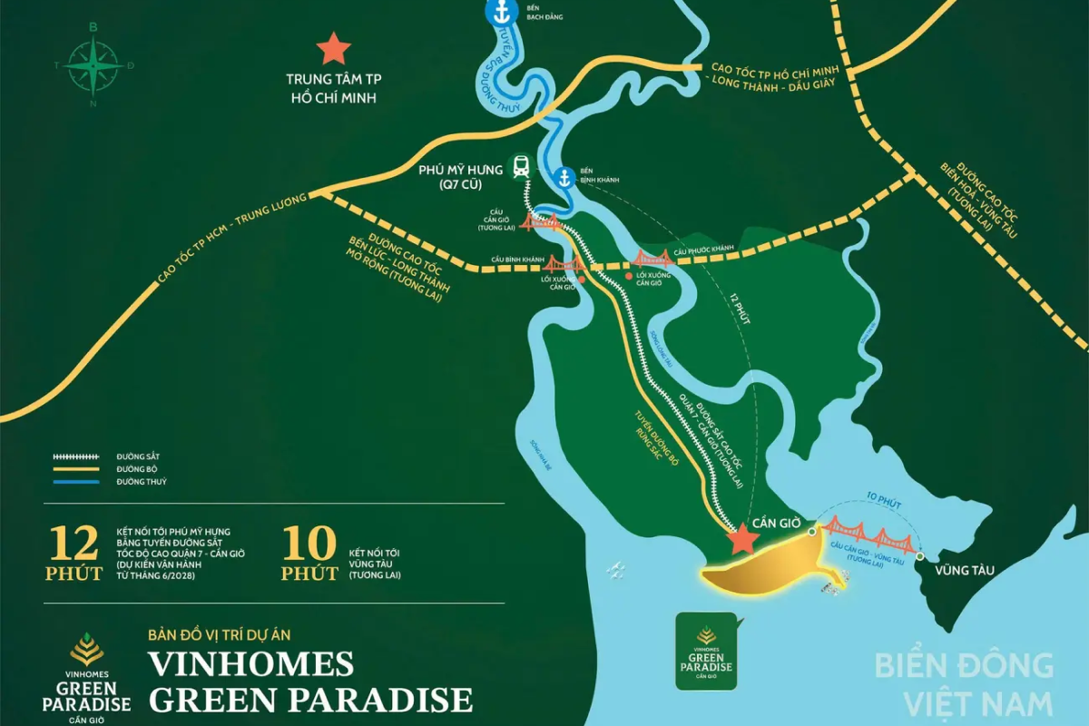 Vị trí là yếu tố nền tảng tạo nên giá trị dài hạn của biệt thự Vinhomes Green Paradise